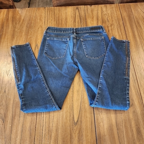 articles of society zipper ankle low rise blue skinny jeans 26 - Picture 13 of 14